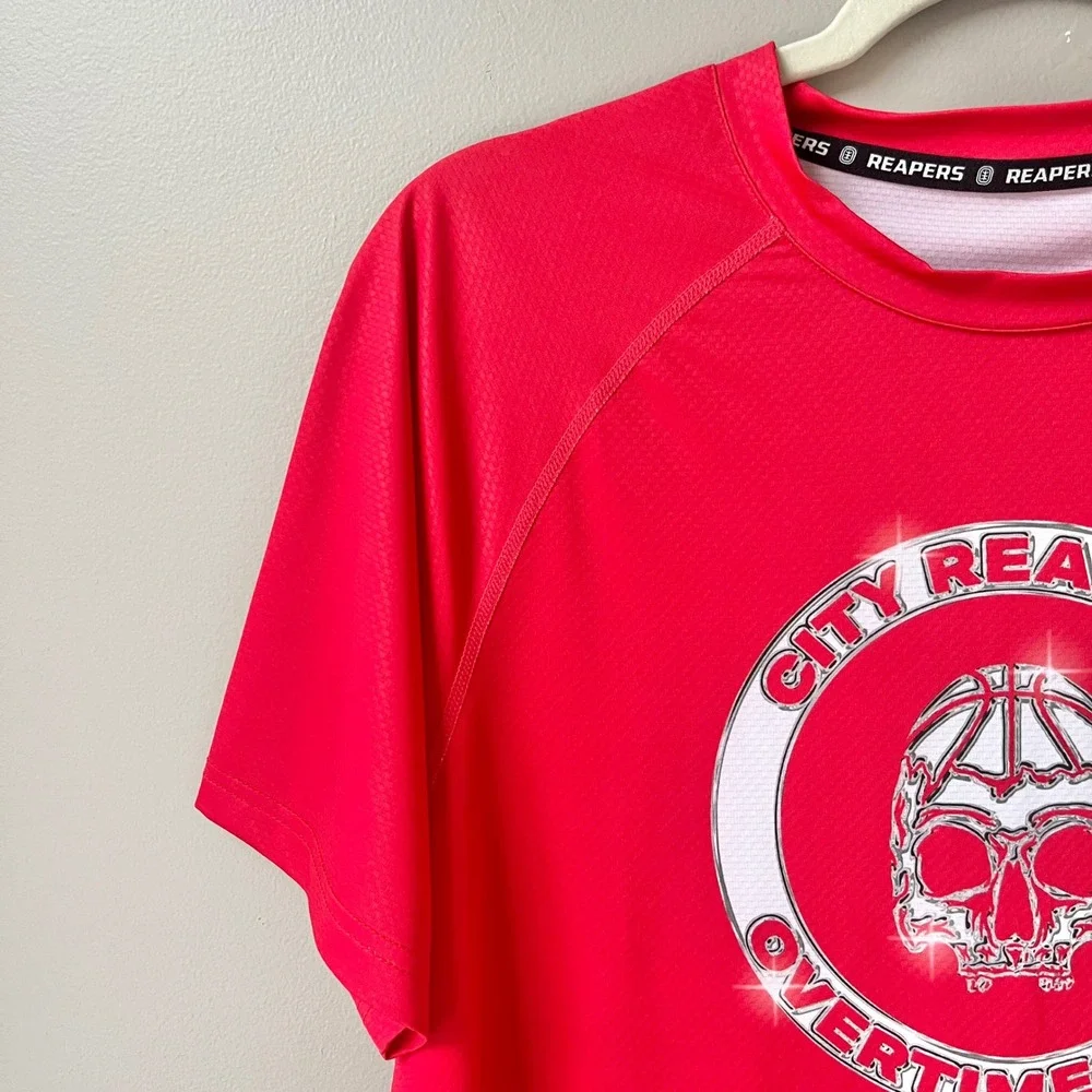 Overtime Elite City Reapers T-shirt Youth Large New NWT Red Basketball Fan Shirt